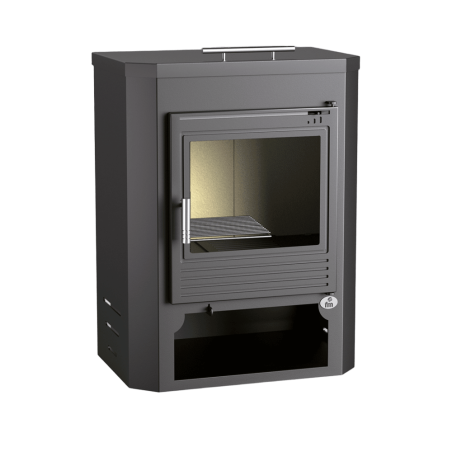 Poêle à bois en acier, Four supérieur, bûcher inférieur - EcoWoodHeat