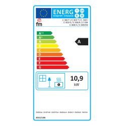 Cheminée centrale en acier, bûcher inférieur - CalorDesign