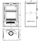 Poêle à bois en acier, double combustion, Four supérieur de face en inox, bûcher inférieur - Warmilo Poêle à bois en acier, double combustion, Four supérieur de face en inox, bûcher inférieur - Warmilo