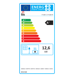 Insert à bois en acier, foyer en fonte - ZeniHeat