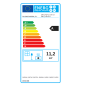 Poêle à bois en acier, de coin, bûcher inférieur - ThermoBalance Poêle à bois en acier, de coin, bûcher inférieur - ThermoBalance