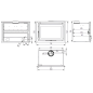 Insert à bois en acier 70cm - Gaïa Insert à bois en acier 70cm - Gaïa