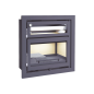 Insert à bois en acier avec four supérieur - Toscane