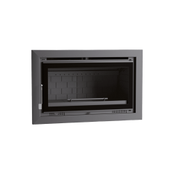 Insert à bois en acier, foyer en fonte - ZeniHeat
