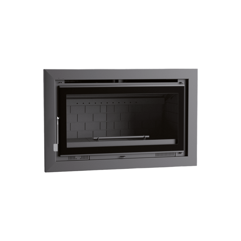 Insert à bois en acier, foyer en fonte - ZeniHeat